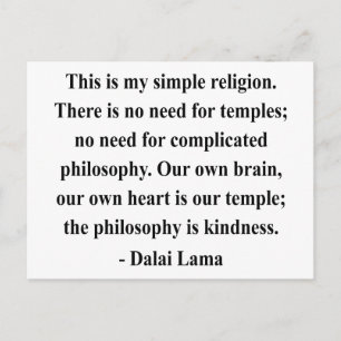 dalai lama quote 6a postcard