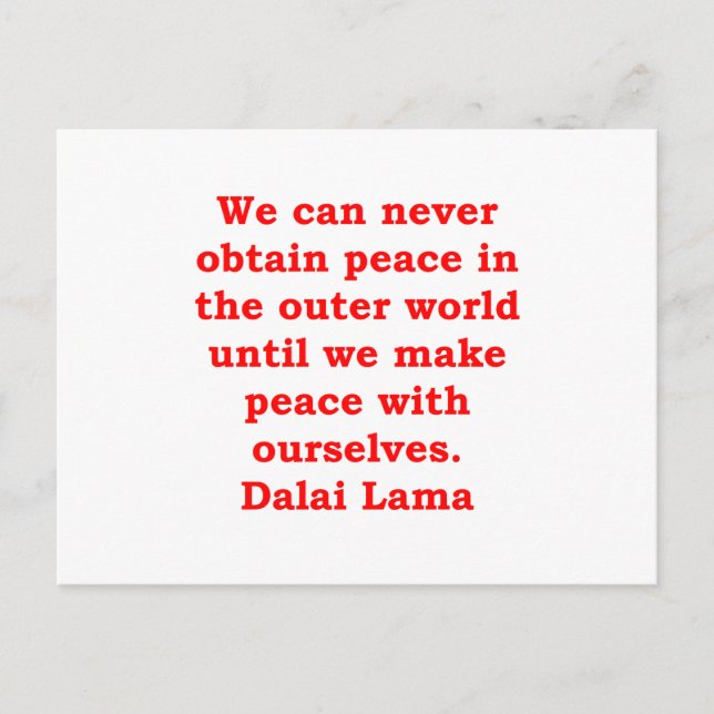 dalai lama quotes postcard (Front)