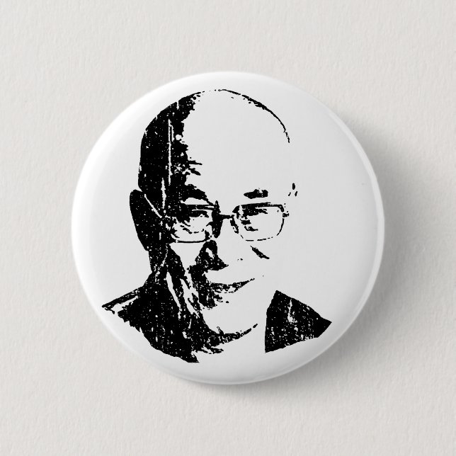 Dalai Lama T-shirt 6 Cm Round Badge (Front)