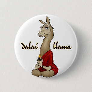 Dalai Llama 6 Cm Round Badge