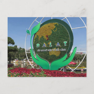 Dalat,A beautiful city in Vietnam, Asia. Postcard