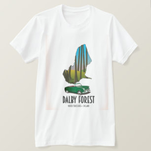 Dalby Forest North Yorkshire travel map T-Shirt