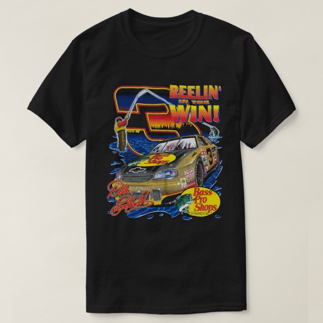 Dale Earnhardt Reelin In The Win T-Shirt (Design Front)