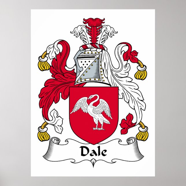 Dale Family Crest Poster (Front)