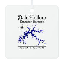 Dale Hollow Lake Kentucky Tennessee Metal Square
