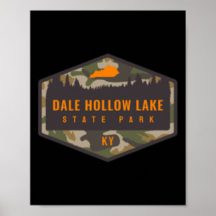 Dale Hollow Lake State Park Kentucky Ky Camouflage Poster