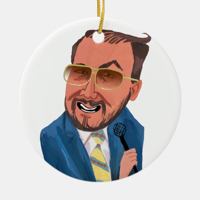 Dale On Your Tree Ceramic Ornament (Front)