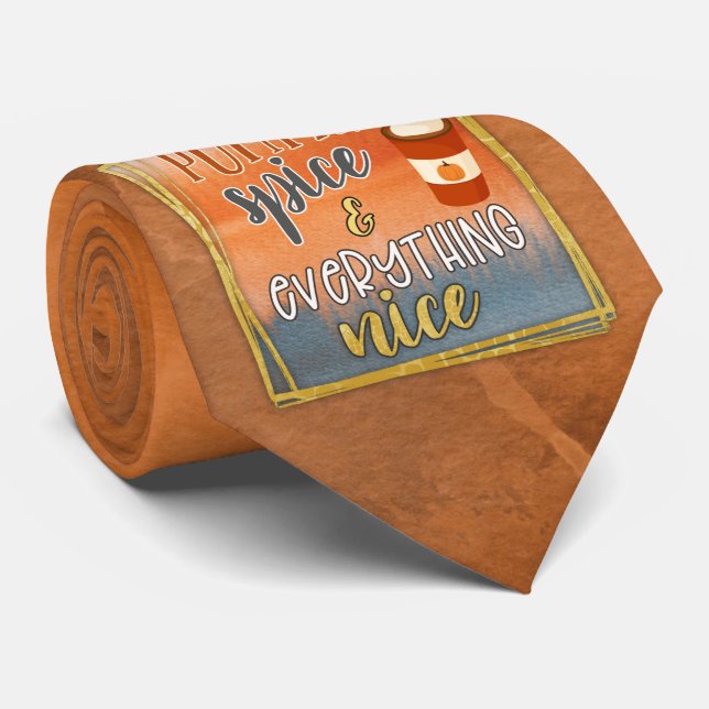 Dale Pumpkin Spice & Everything Nice Neck Tie      (Rolled)