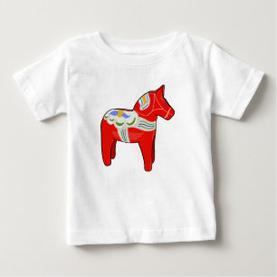 Dalecarlian horse baby T-Shirt