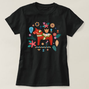 Dalecarlian Horse Design a Proud swedish dala T-Shirt