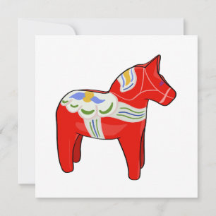 Dalecarlian horse invitation