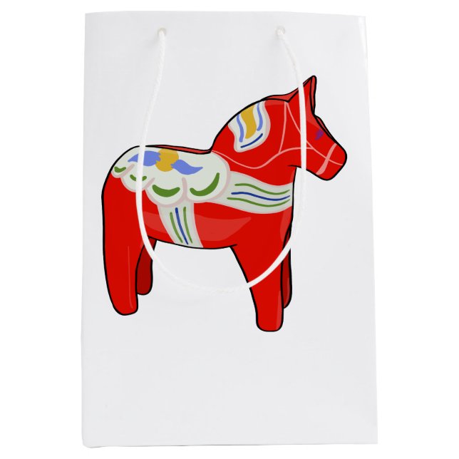 Dalecarlian horse medium gift bag (Front)