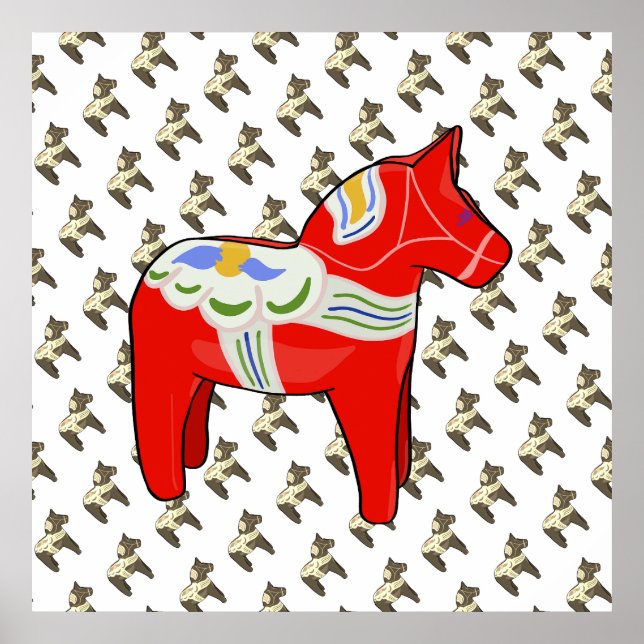 Dalecarlian horse poster (Front)