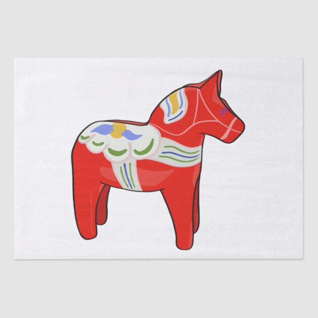 Dalecarlian horse tissue paper (Front)