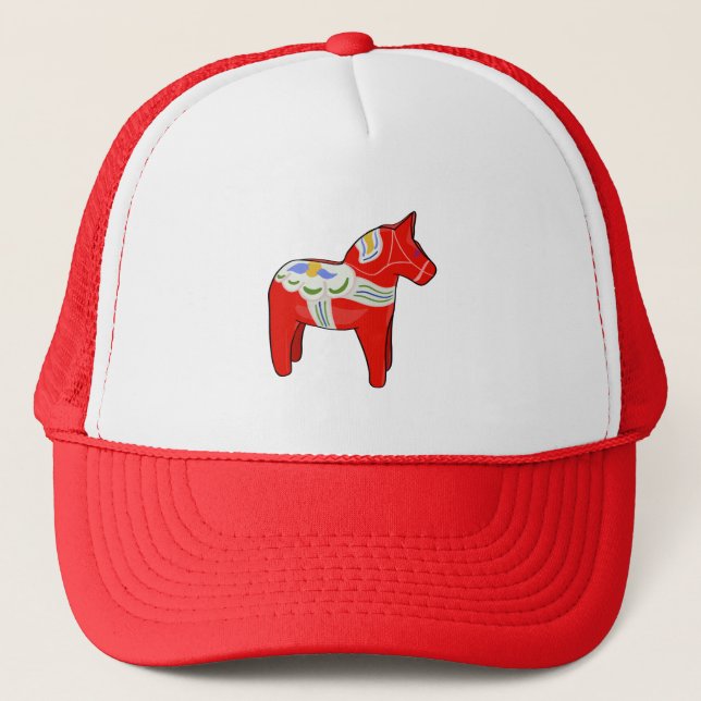 Dalecarlian horse trucker hat (Front)