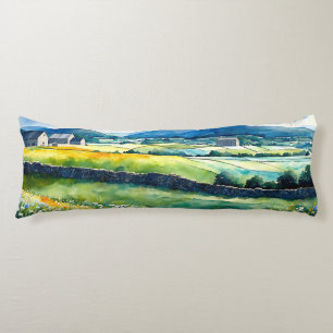 “Dalehaven” Wide Landscape Yorkshire Dales Scene Body Cushion