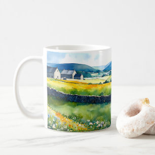 “Dalehaven” Wide Landscape Yorkshire Dales Scene Coffee Mug