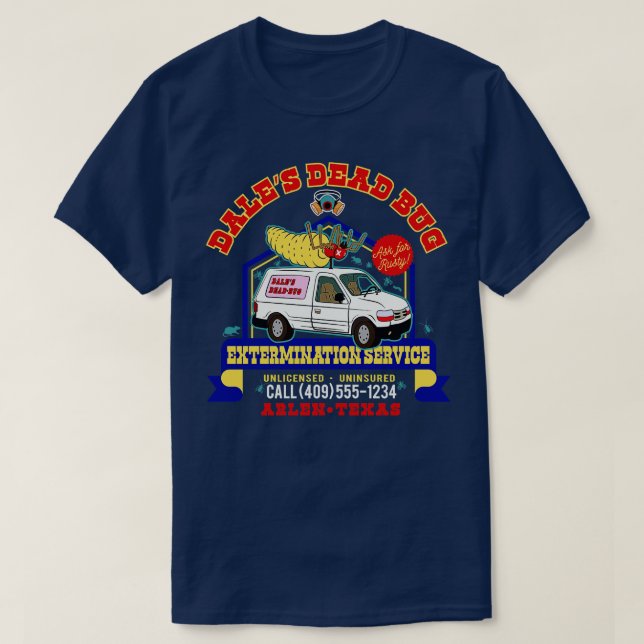 Dales Dead Bug Service T-Shirt (Design Front)