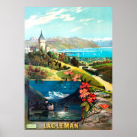 d'ALÉSI, F. Hugo. Lac Leman, 1895.