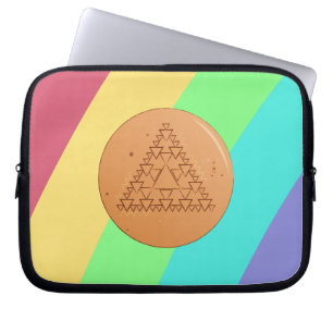 Dalgona Candy Triangle Laptop Sleeve