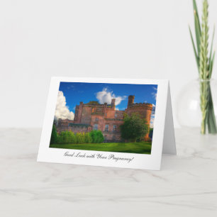 Dalhousie Castle - Good Luck with Pregnancy Card