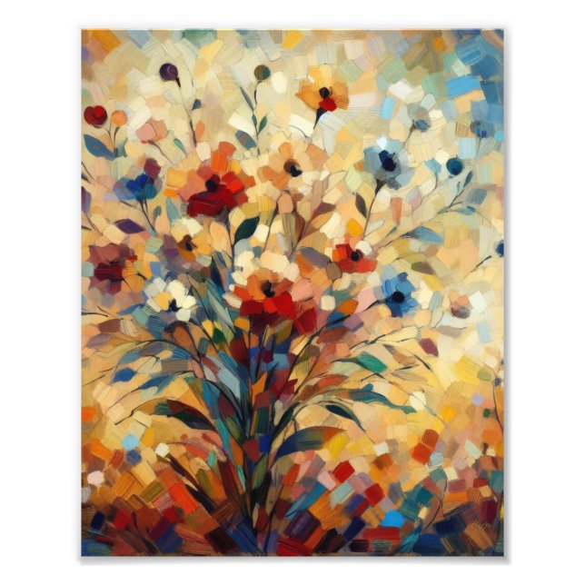 Dali floral postcard photo print (Front)