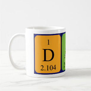Dali periodic table name mug