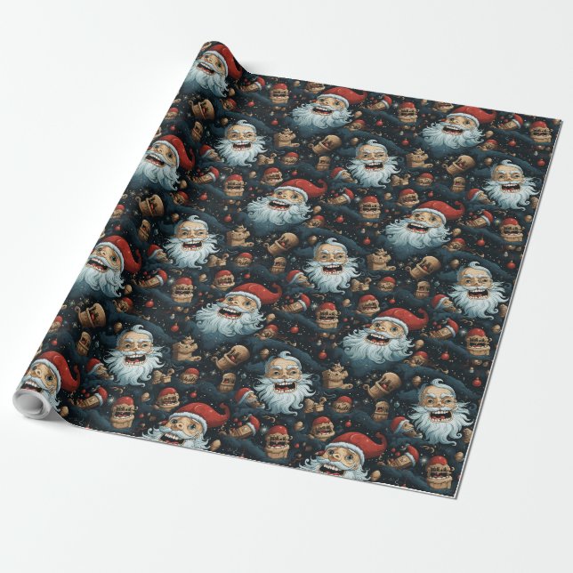 Dali-Santa Wrapping Paper (Unrolled)