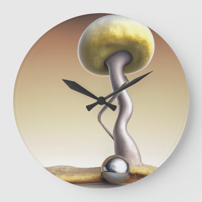 Dali Style Mushroom Wall Clock (Front)
