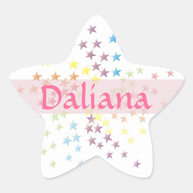 Daliana - stars sticker (Front)