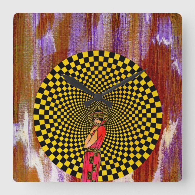 Daliance by Michael Moffa Square Wall Clock (Front)