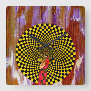 Daliance by Michael Moffa Square Wall Clock