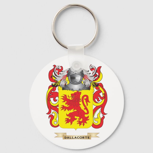 Dalla Corte Coat of Arms Key Ring (Front)