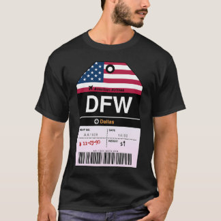 Dallas Airline Luggage Tag T-Shirt