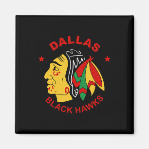 Dallas Black Hawks Vintage Hockey Fan  Magnet