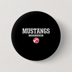Dallas Centre-grimes Mustangs Logo Cheerleading Hs 6 Cm Round Badge