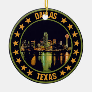 Dallas                                             ceramic ornament
