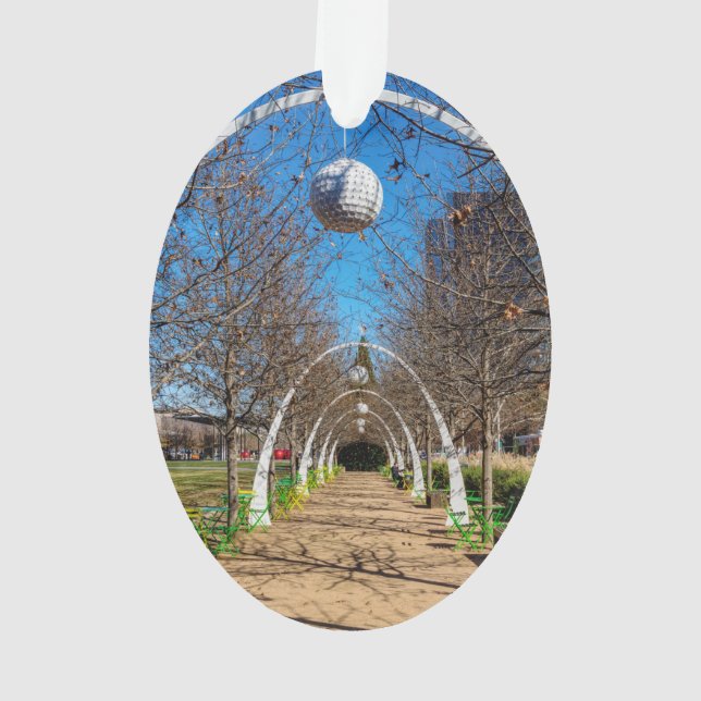 Dallas Christmas Arches Ornament (Back)