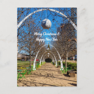 Dallas Christmas Arches Postcard