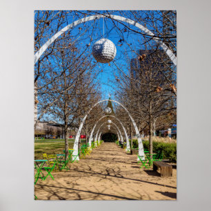 Dallas Christmas Arches Poster