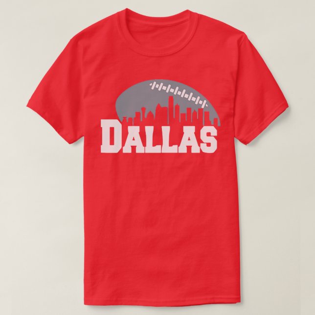 Dallas City Skyline T-Shirt (Design Front)