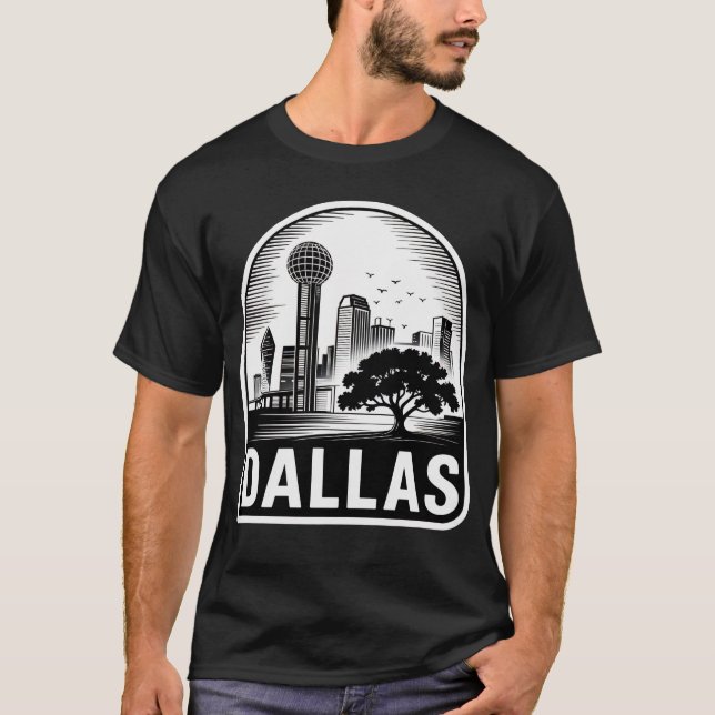 Dallas City Texas USA T-Shirt (Front)