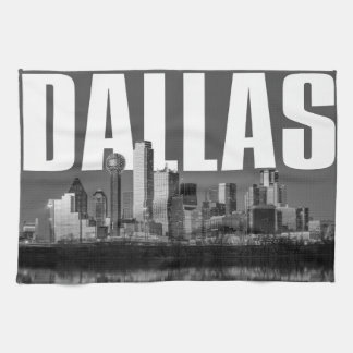 Dallas Cityscape Tea Towel