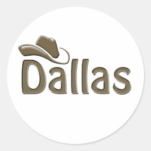 Dallas Classic Round Sticker