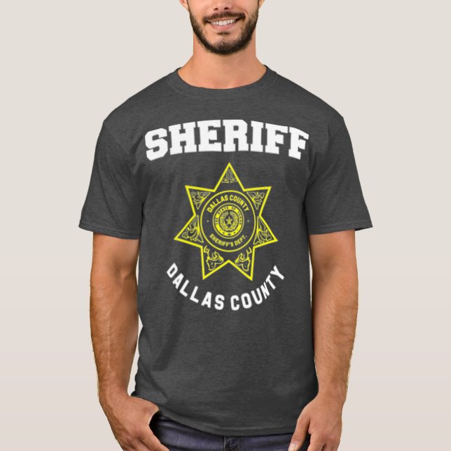 Dallas County Texas Sheriff Deputies Police T-Shirt (Front)