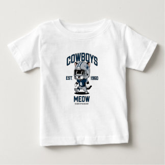 Dallas Cowboys Cute Kitten Football Player  Baby T-Shirt