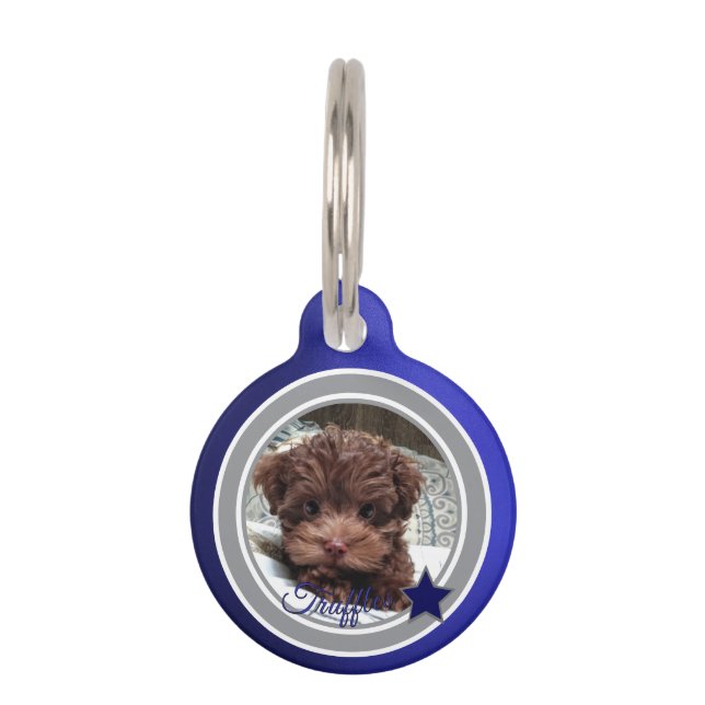 Dallas Dog Fan  Customisable Pet ID Ta Tag (Front)