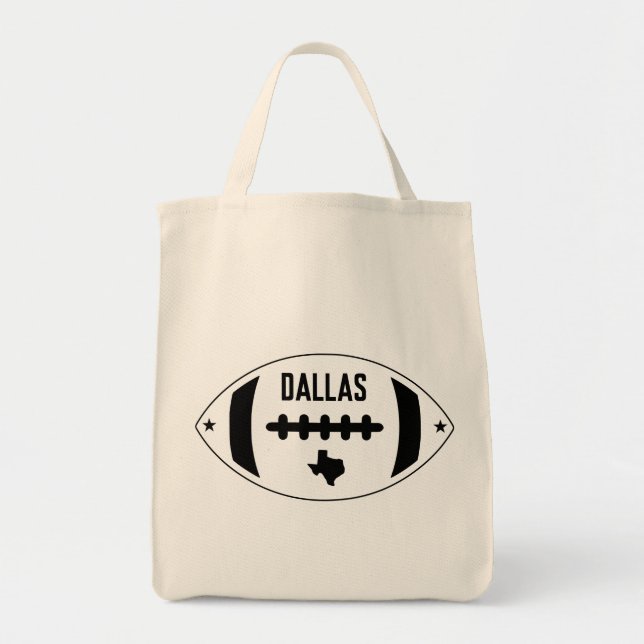Dallas Football Theme Tote Bag (Front)