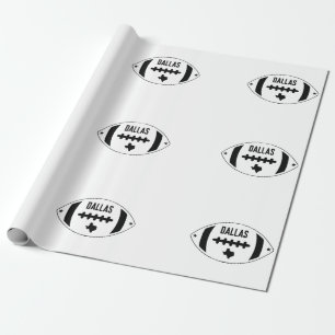 Dallas Football Theme Wrapping Paper