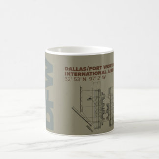 Dallas/Ft. Worth Airport (DFW) Diagram Mug